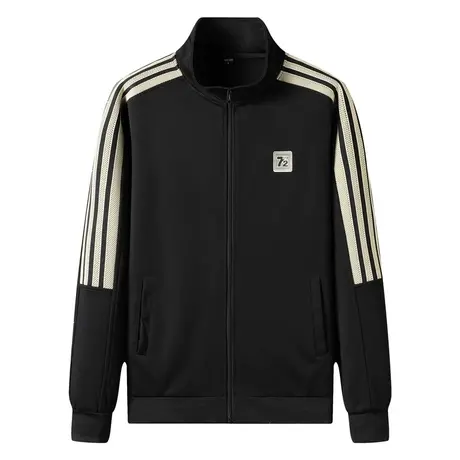 休闲运动套装男士秋冬季新款宽松跑步开衫外套搭配帅气长裤两件套商品大图