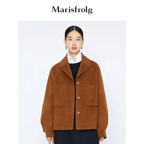 【奥莱清仓保暖季特价 】玛丝菲尔毛呢外套图片