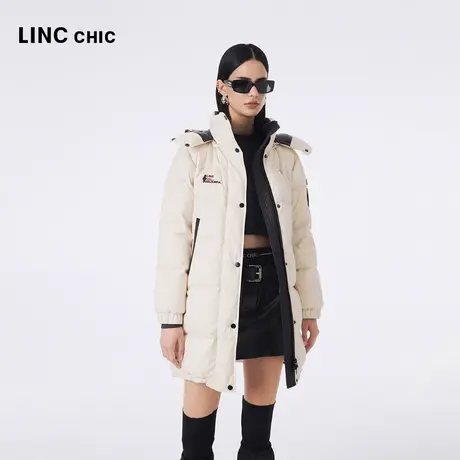 【好物体验专享】LINC金羽杰23冬新品都市机能防雨雪中长款羽绒服商品大图