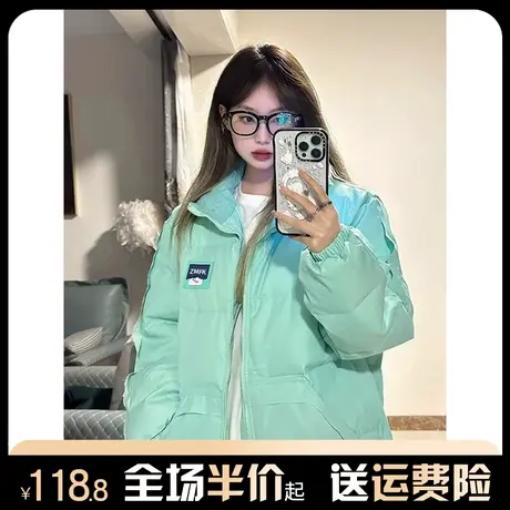 高级感超好看棉衣棉服女秋冬季2023年新款加厚宽松羽绒服夹棉外套图片
