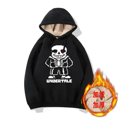 传说之下卫衣男连帽undertale审判眼羊羔绒骷髅兄弟衣服sans外套商品大图