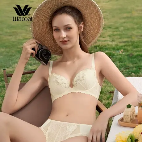 华歌尔Wacoal 薄款聚拢丰盈性感乳沟宽侧收副乳文胸内衣女 WB3013商品大图