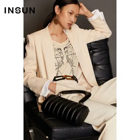 INSUN恩裳秋季OL纯棉衬衫上衣商品大图