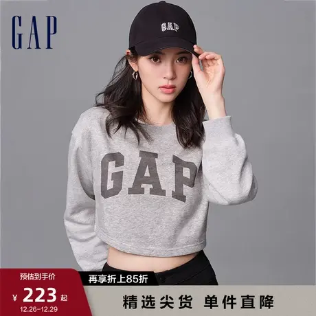 【欧阳娜娜同款】Gap女装早春经典LOGO圆领卫衣休闲上衣891358图片