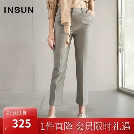 恩裳春季西裤女修身显瘦气质时尚OL职业直筒西装上班裤子商品大图