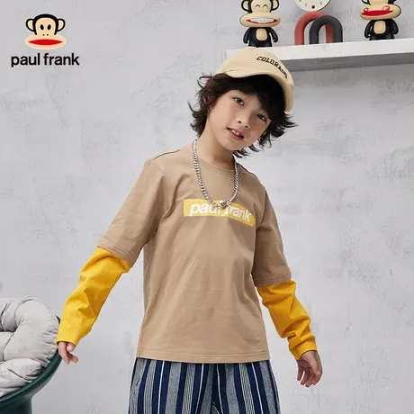 大嘴猴童装男童长袖T恤2023秋季新品儿童上衣中大童打底衫秋装商品大图