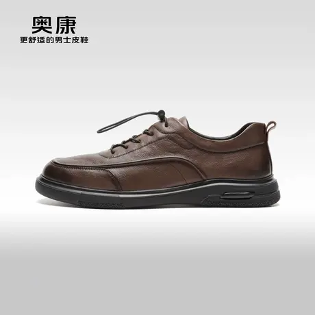 【门店发货】AOKANG奥康秋季新款商务休闲男鞋真皮软底单鞋商品大图