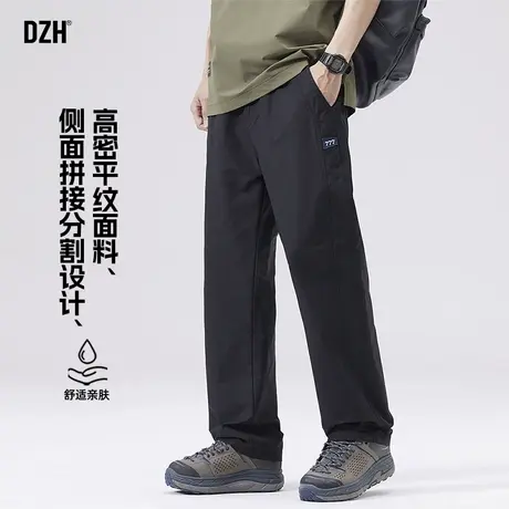 男士黑色直筒休闲裤男夏季薄款宽松工装裤长裤2025年新款阔腿裤子商品大图