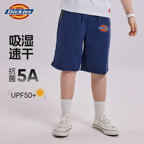 Dickies童装男童裤子夏季儿童凉感速干运动短裤男孩夏款五分裤潮A图片