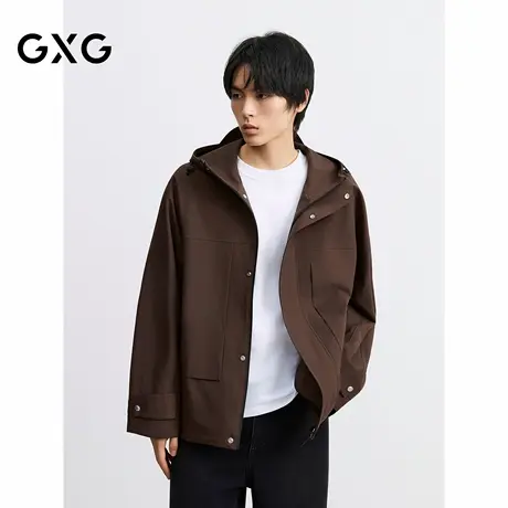 GXG男装户外防风易打理简约通勤夹克休闲外套  2025秋季新品商品大图