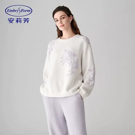 SG安莉芳玫瑰衣可外穿睡衣套装半边绒家居服商品大图