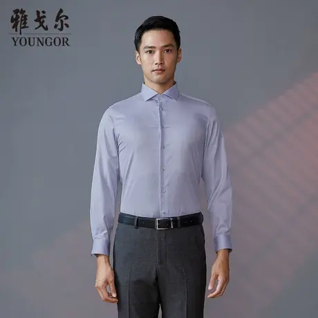【商场同款】雅戈尔男士长袖衬衫春季新款官方商务休闲衬衫S3480图片