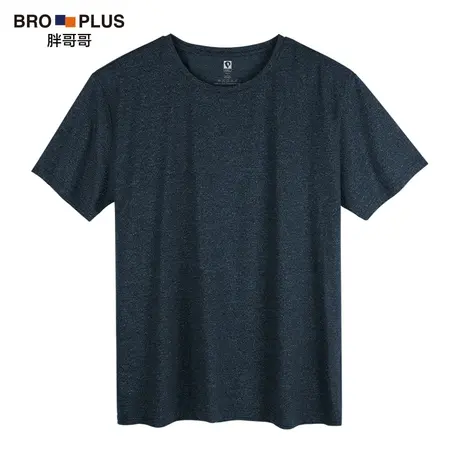 胖哥哥胖子短袖t恤男大码宽松潮肥佬运动汗衫男加肥加大夏季半袖图片