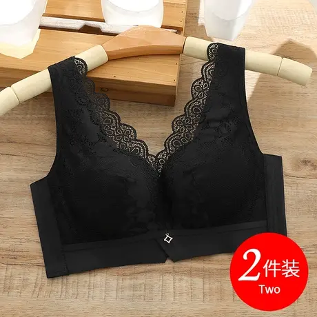 思晴背心式文胸小胸聚拢收副乳防下垂厚款女士内衣无钢圈胸罩上托商品大图