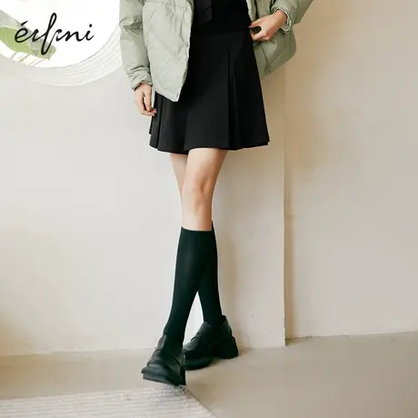 【商场同款】伊芙丽半身裙女2021秋冬季新款百搭中长裙1CA242241图片