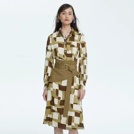 LANCY/朗姿[三个世界]春夏季商场同款女士时尚通勤连衣裙子女商品大图