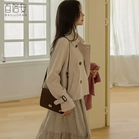 【直播专享】纯色百搭针织开衫女外套春新款时尚V领长袖毛衣上衣商品大图