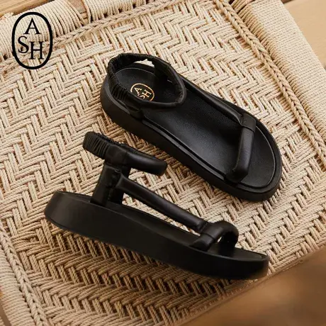 ASH女鞋夏季VICTORIA系列时尚羊皮一字扣厚底凉拖鞋女直播秒杀商品大图