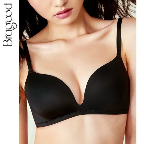 内衣女小胸聚拢无钢圈薄款收副乳防下垂无痕少女风舒服上托文胸罩商品大图