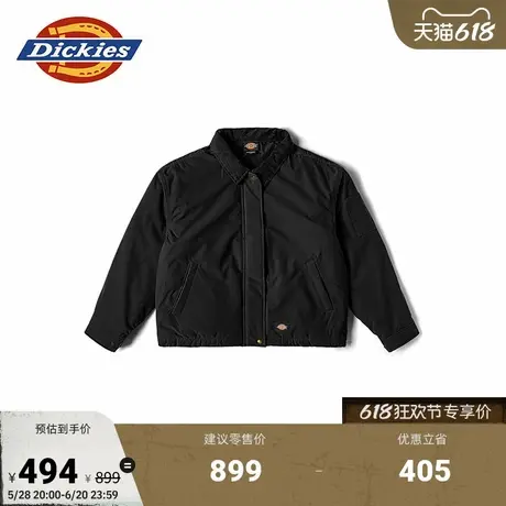 Dickies秋冬 女式灯芯绒领棉服 宽松廓形休闲保暖外套图片
