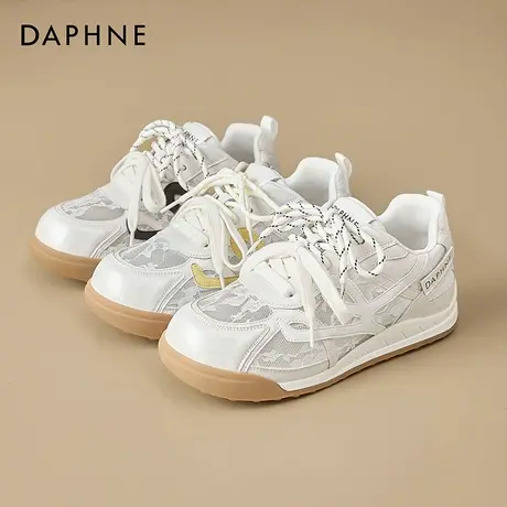 Daphne/达芙妮2025新款时尚休闲德训鞋女舒适百搭网面运动休闲鞋图片