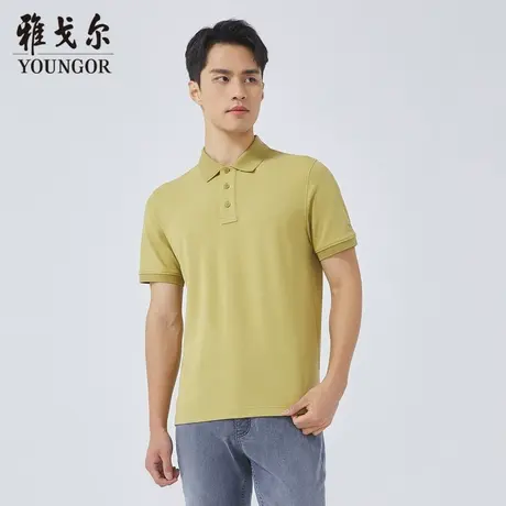 雅戈尔奥莱 商场同款男士短袖T恤新款官方正品商务休闲短袖POLO衫商品大图