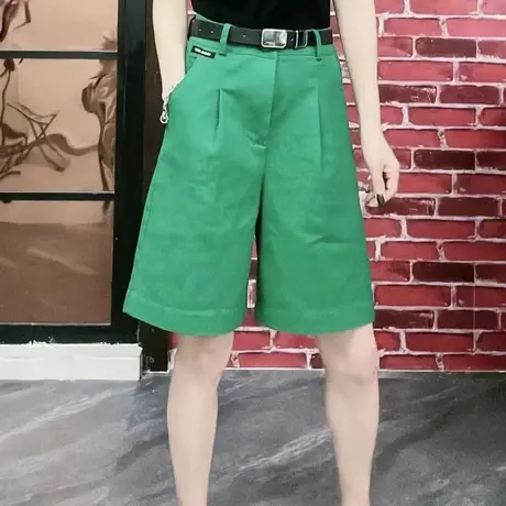 网红薄款五分裤夏新款时尚百搭阔腿工装短裤高腰大码宽松休闲中裤商品大图