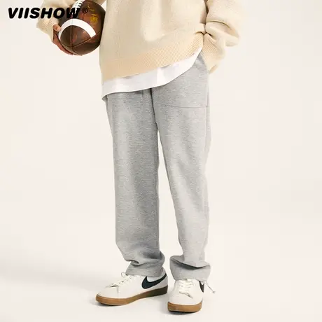 预售 VIISHOW卫裤男秋季日系Cityboy直筒宽松阔腿情侣运动长裤图片