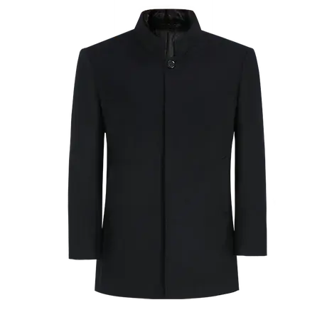 【商场同款】浪登男士毛呢羊毛大衣2022冬季毛呢保暖外套爸爸装商品大图