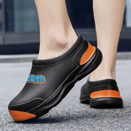 厨师鞋男轻便防滑厨房女钓鱼鞋防水防油耐磨专用工作胶鞋女款开车商品大图