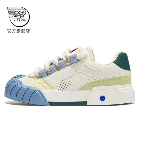 feiyue/飞跃休闲鞋女2024秋季款低帮运动女鞋时尚多巴胺板鞋998商品大图