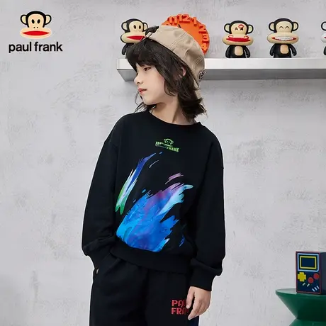 大嘴猴童装儿童春秋卫衣2023秋季新品男女童中大童休闲圆领长袖商品大图