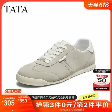 TATA他她男鞋2025年秋季舒适百搭休闲鞋新款透气运动鞋PFG01CM5商品大图