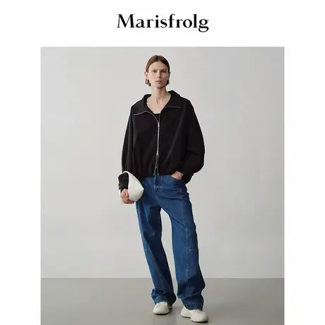 Marisfrolg玛丝菲尔简约休闲廓形夹克短外套图片