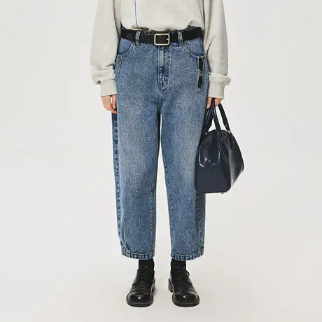 Lilbetter九分牛仔裤2023春秋季新款男裤宽松百搭复古质感裤子潮商品大图