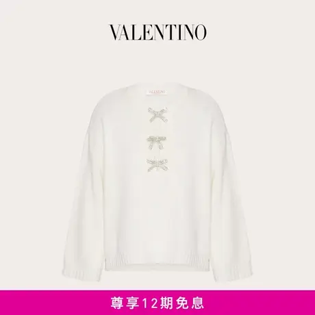 【24期免息】华伦天奴VALENTINO女士刺绣羊毛衫商品大图