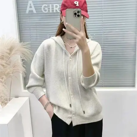 早秋款女士毛衣外套2023年新款秋季针织开衫女上衣百搭春秋洋气图片