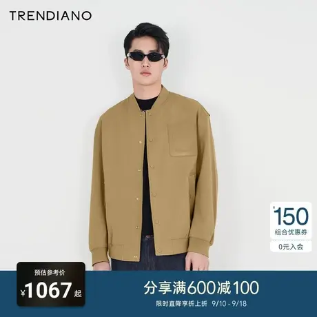 TRENDIANO官方2023新款春季外套男装潮流休闲夹克商品大图