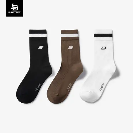 Lilbetter透气长袜男新款中筒袜透气男士运动袜1双29/2双49/3双59商品大图