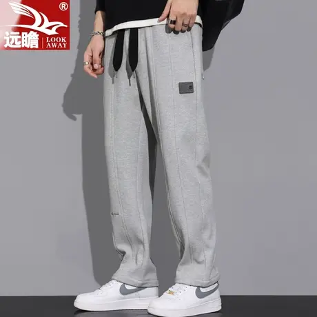 男士休闲裤男2022秋季新款韩版潮流百搭宽松平脚运动工装长裤卫裤商品大图
