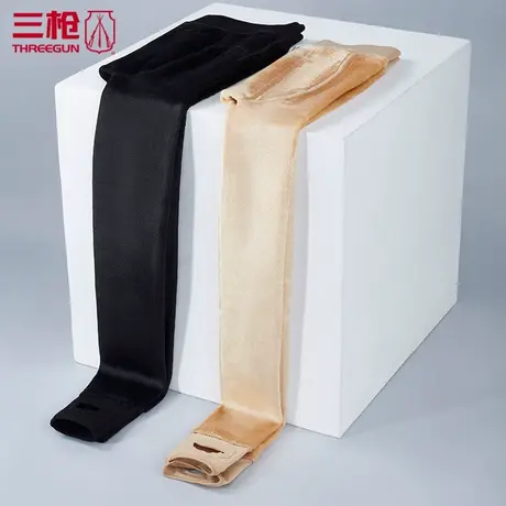 三枪保暖裤女中厚款加绒修身打底裤脚蹬裤女士一体裤冬季60924图片