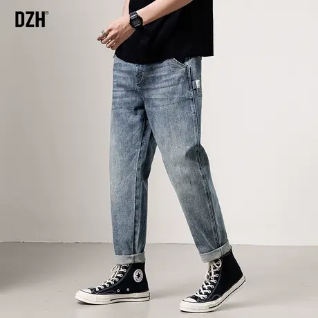 男生牛仔裤男春夏潮牌宽松裤子2023新款休闲裤直筒潮牌长裤牛子裤商品大图
