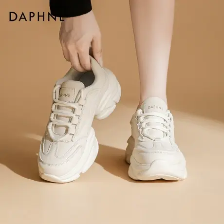达芙妮老爹鞋女款2025新款爆款百搭chic鞋子显脚小厚底超火运动鞋商品大图