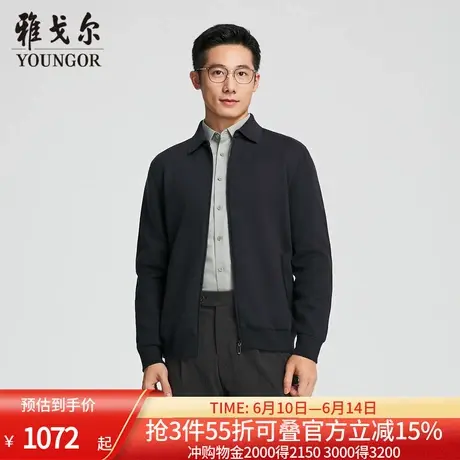 【商场同款】雅戈尔男士毛衫外套秋冬新款官方商务休闲羊毛外套男图片