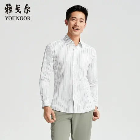 【商场同款】雅戈尔男士长袖衬衫春季新款官方商务休闲长袖衬衫男图片