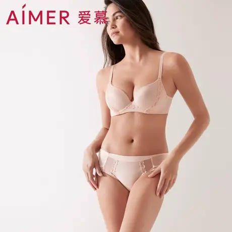 爱慕内裤女棉质底裆舒适中腰平角裤AM238481图片