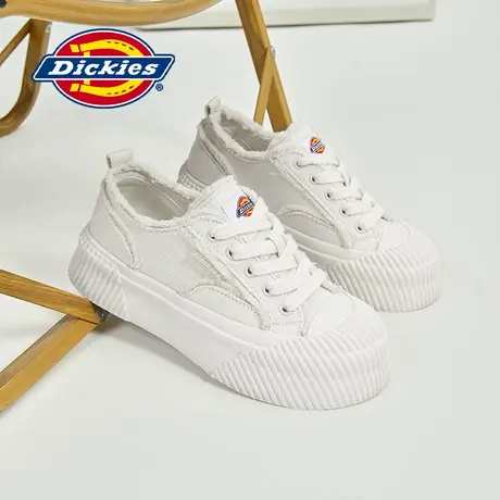 Dickies小白鞋女2025春季女鞋时尚休闲鞋厚底增高帆布鞋女松糕鞋商品大图
