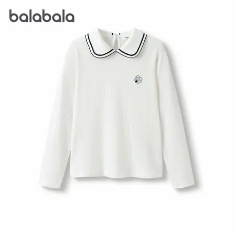 【商场同款】巴拉巴拉童装女童T恤儿童2025春装新款长袖上衣百搭图片