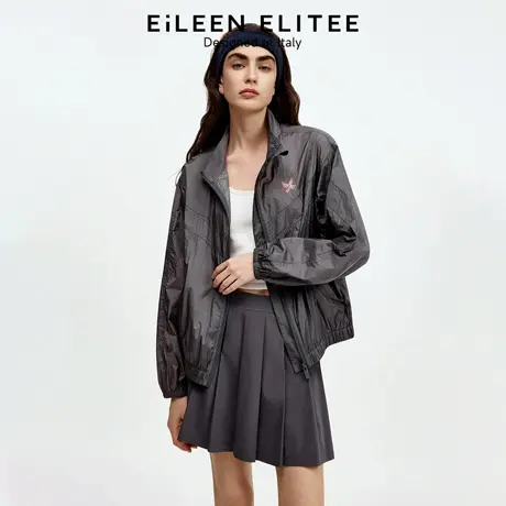 朗姿欧洲EiLEEN ELITEE2025年秋新款高端气质立领夹克防晒外套女图片