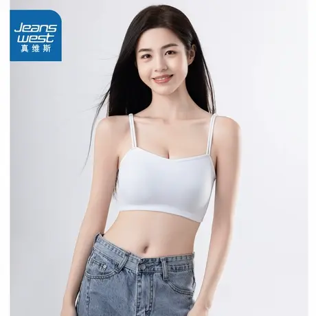 KF真维斯女装2025夏季新款 简约纯色年轻靓丽风时尚新款女装背心商品大图